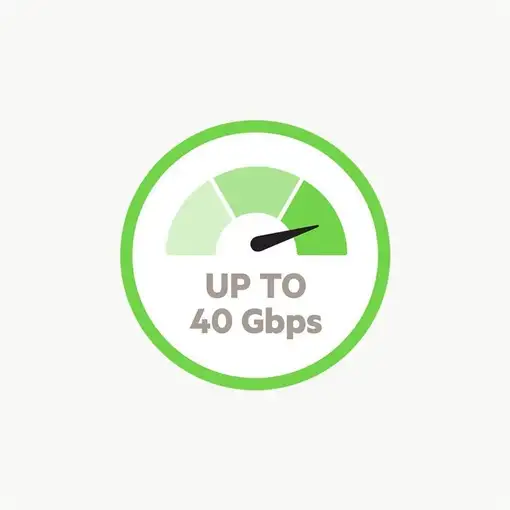 Belkin F2CD084bt0.8MBK 0,8 m 40 Gbit/s Negro