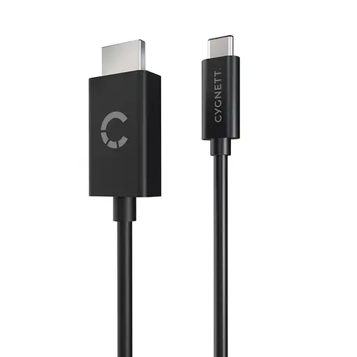 Cygnett CY3305HDMIC adaptador de cable de vídeo 1,8 m USB Tipo C HDMI Negro