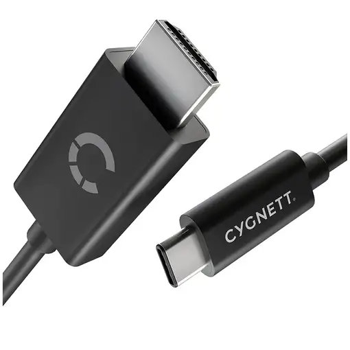 Cygnett CY3305HDMIC adaptador de cable de vídeo 1,8 m USB Tipo C HDMI Negro