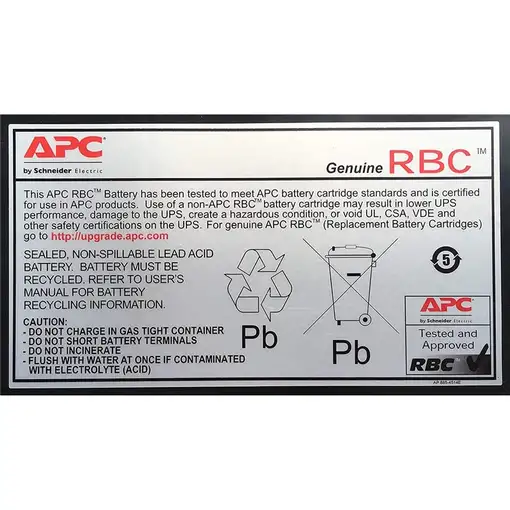 APC APCRBC110 batería para sistema ups Sealed Lead Acid (VRLA)