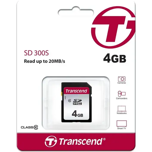 Transcend SDHC 300S 4GB NAND Clase 10