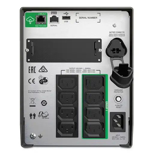 APC SMT1500IC sistema de alimentación ininterrumpida (UPS) Línea interactiva 1,5 k