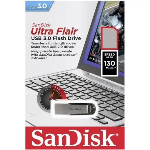 SanDisk ULTRA FLAIR unidad flash USB 16 GB USB tipo A 3.2 Gen 1 (3.1 Gen 1) Plata