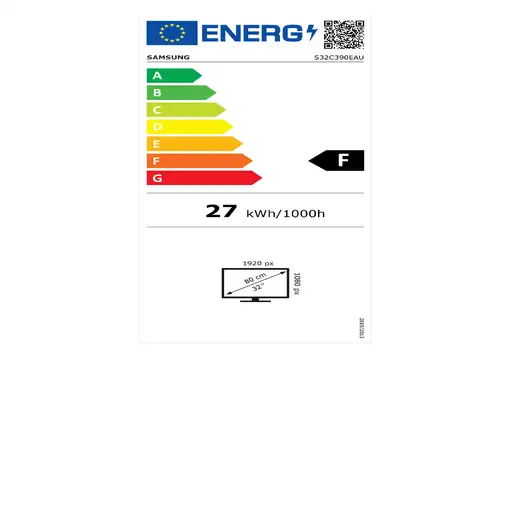 Samsung S39C LED display 81,3 cm (32\) 1920 x 1080 Pixeles Full HD Negro