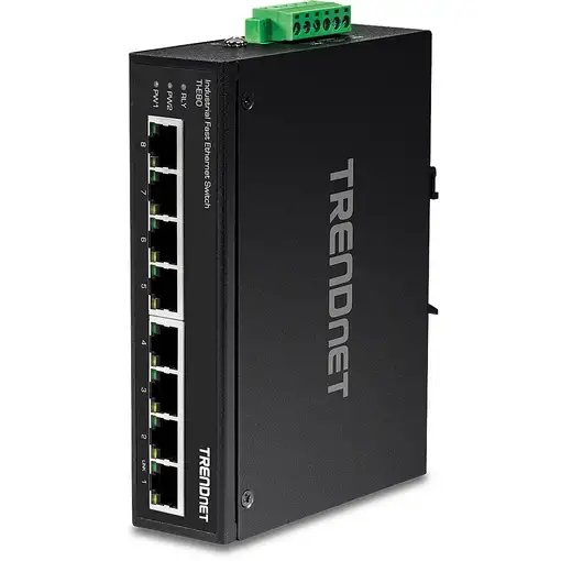 Trendnet TI-E80 switch No administrado Fast Ethernet (10/100) Negro