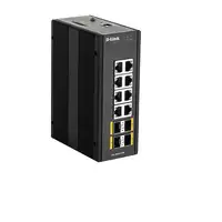 D-Link DIS‑300G‑12SW Gestionado L2 Gigabit Ethernet (10/100/1000) Negro