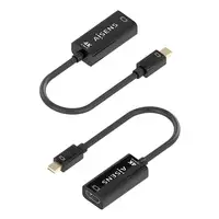 AISENS Conversor MINI DP a HDMI 4K@60Hz, MINI DP/M-HDMI/H, Negro, 15cm