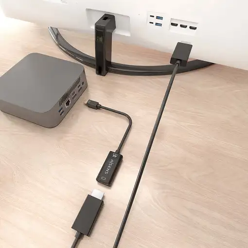 AISENS Conversor MINI DP a HDMI 4K@60Hz, MINI DP/M-HDMI/H, Negro, 15cm