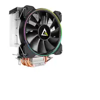 Antec A400 RGB Procesador Enfriador 12 cm Negro, Cobre, Metálico