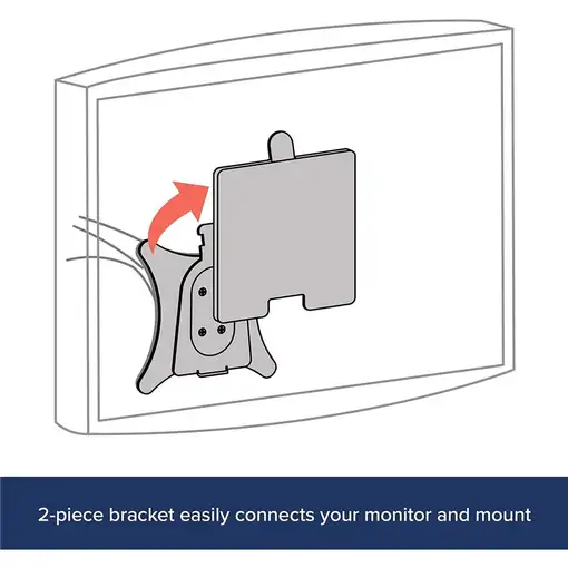 Ergotron Quick Release LCD Bracket Negro Metal