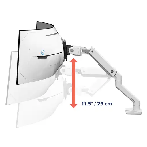 Ergotron HX Series HX ARM WITH VERY HEAVY DUTY PIVOT DESK 144,8 cm (57'') Escritori