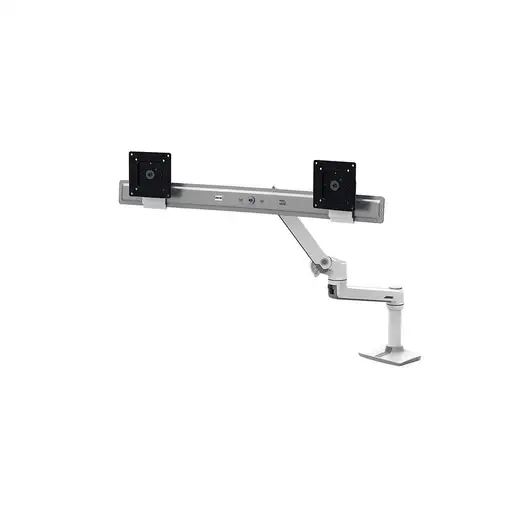 Ergotron LX Series Desk Dual Direct Arm 63,5 cm (25'') Escritorio Blanco