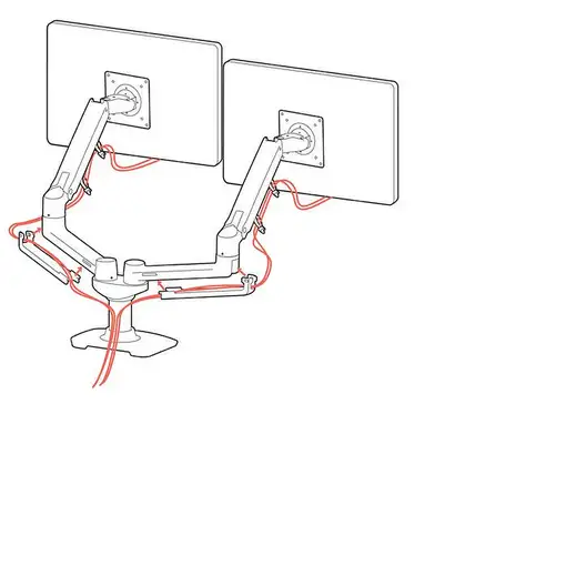 Ergotron LX Series 45-245-224 soporte para monitor 68,6 cm (27'') Escritorio Negro