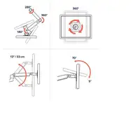 Ergotron LX Series 45-245-224 soporte para monitor 68,6 cm (27'') Escritorio Negro