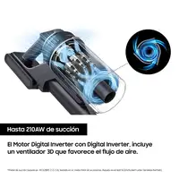 Aspiradoras de escoba sin bolsa Negro VS20B95823W/WA SAMSUNG