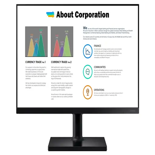 Samsung T45F pantalla para PC 55,9 cm (22") 1920 x 1080 Pixeles Full HD LCD Negro