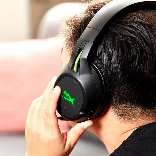 Auriculares gaming inalámbricos HyperX CloudX Flight (negro-verde) - Xbox