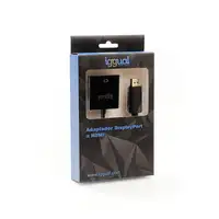 iggual IGG318041 adaptador de cable de vídeo 0,25 m DisplayPort HDMI Negro