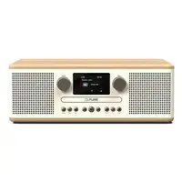 Pure Classic C-D6 Portátil Digital Roble, Blanco