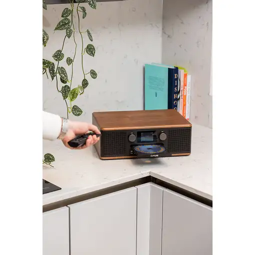 Pure Classic C-D6 Portátil Digital Negro, Nuez