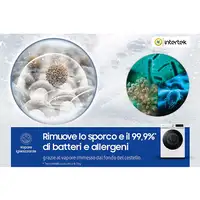 Samsung WW11BB744DGW lavadora Carga frontal 11 kg 1400 RPM Negro, Blanco