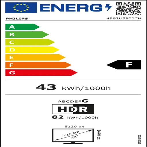 Philips 5000 series 49B2U5900CH/00 LED display 124 cm (48.8") 5120 x 1440 Pixeles