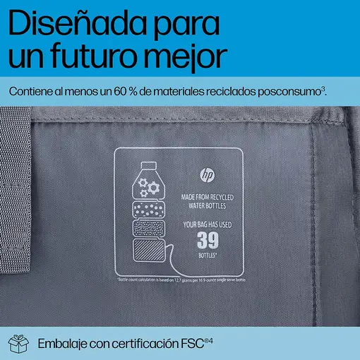 HP Bolsa para portátil de 14 pulgadas Travel Plus 15L