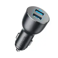 Anker PowerDrive III Universal Negro Encendedor de cigarrillos Carga rápida Auto