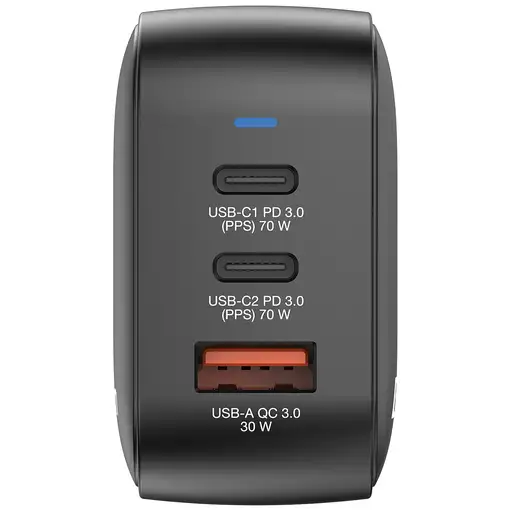 Verbatim Mini GaN Charger 70W Universal Negro Corriente alterna Carga rápida Inter