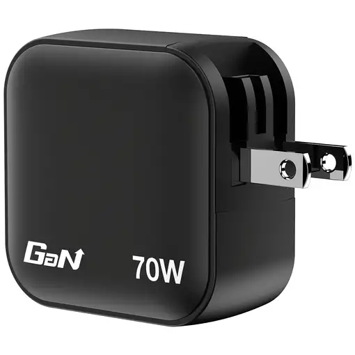 Verbatim Mini GaN Charger 70W Universal Negro Corriente alterna Carga rápida Inter