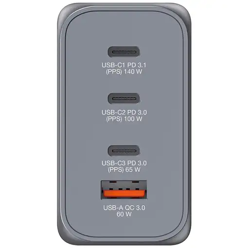 Verbatim GNC-240 Universal Negro, Gris Corriente alterna Carga rápida Interior