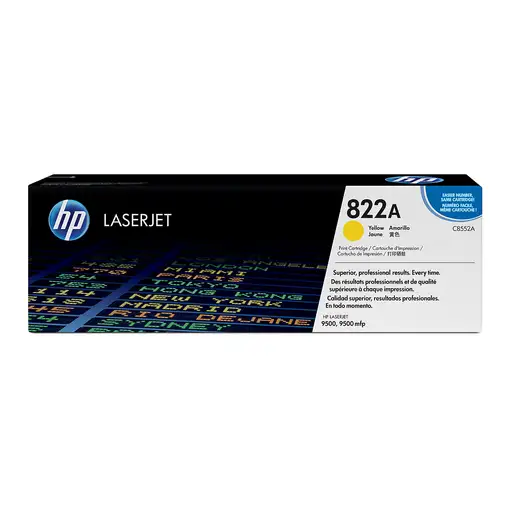 HP 822A Yellow Original LaserJet Toner Cartridge cartucho de tóner 1 pieza(s) Amar