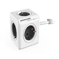 Allocacoc 1300GY/DEEXPC base múltiple 1,5 m 5 salidas AC Interior Blanco