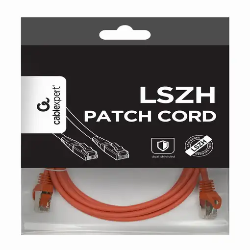 Gembird PP6A-LSZHCU-R-2M cable de red Rojo Cat6a S/FTP (S-STP)