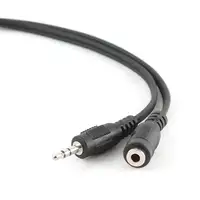 Gembird 1.5 m, 3.5mm/3.5mm, M/F cable de audio 1,5 m 3,5mm Negro