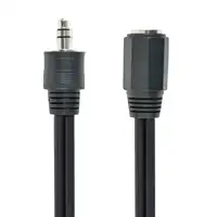 Gembird 1.5 m, 3.5mm/3.5mm, M/F cable de audio 1,5 m 3,5mm Negro