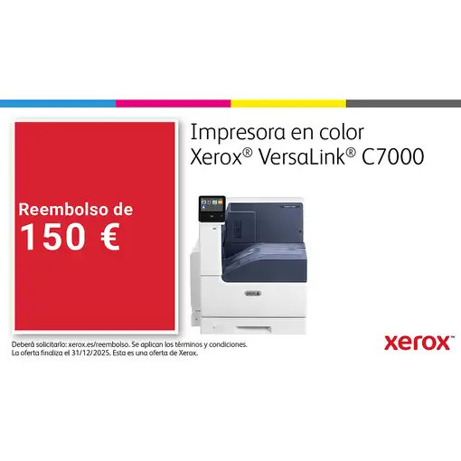 Xerox VersaLink C7000 A3 35/35 ppm Impresora Adobe PS3 PCL5e/6 2 bdjas Total 620 h