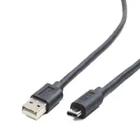 Gembird USB-A/USB-C, 1m cable USB USB 2.0 USB A USB C Negro