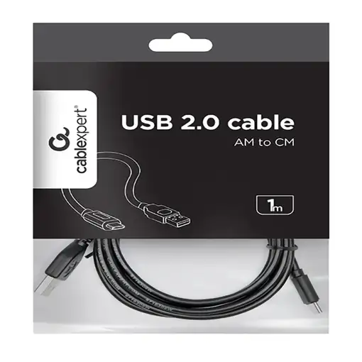 Gembird USB-A/USB-C, 1m cable USB USB 2.0 USB A USB C Negro