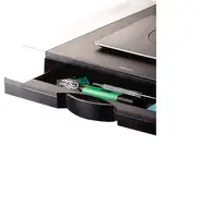 Fellowes Office Suites 71,1 cm (28") Escritorio Negro, Plata