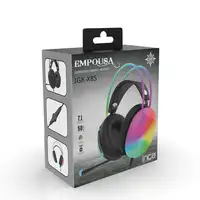 Inca IGK-X8S auricular y casco Auriculares Alámbrico Diadema Juego Negro