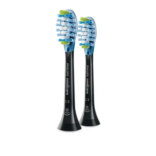 Philips C3 Premium Plaque Defence HX9042/33 Pack de 2 cabezales negros de cepillos
