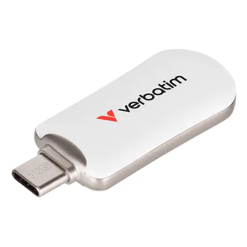 Verbatim 30231 unidad flash USB 512 GB USB Tipo C 3.2 Gen 1 (3.1 Gen 1) Blanco