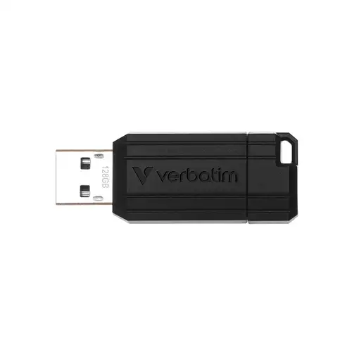 Verbatim PinStripe - Unidad USB de 128 GB - Negro