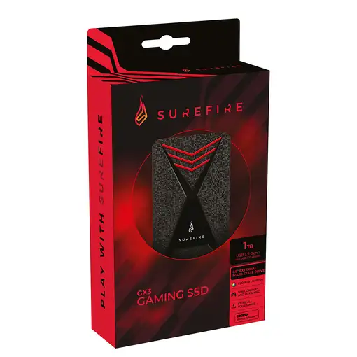SureFire Gaming 1 TB Micro-USB B 3.2 Gen 1 (3.1 Gen 1) Negro, Gris