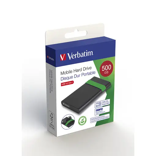 Verbatim 53111 disco duro externo 512 GB 5400 RPM 2.5'' Micro-USB B 2.0/3.2 Gen 1 (