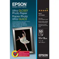 Epson Ultra Glossy Photo Paper - 10x15cm - 50 Hojas