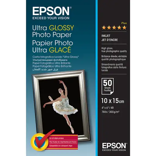 Epson Ultra Glossy Photo Paper - 10x15cm - 50 Hojas Epson Ultra Glossy Photo Paper - 10x15cm - 50 Hojas