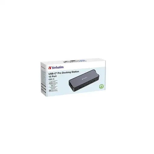 Verbatim CDS-15 Alámbrico USB 3.2 Gen 1 (3.1 Gen 1) Type-C Negro, Gris