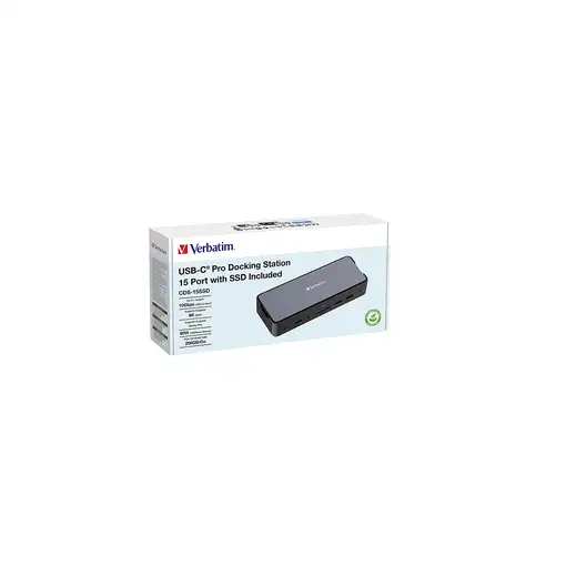 Verbatim CDS-15SSD Alámbrico USB 3.2 Gen 1 (3.1 Gen 1) Type-C Negro, Gris